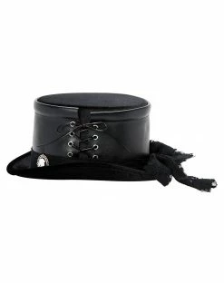 Spirit Halloween Black Gothic Top Hat 7 Spirit Halloween Black Gothic Top Hat -Halloween ACCESSORIES store 01542570 c