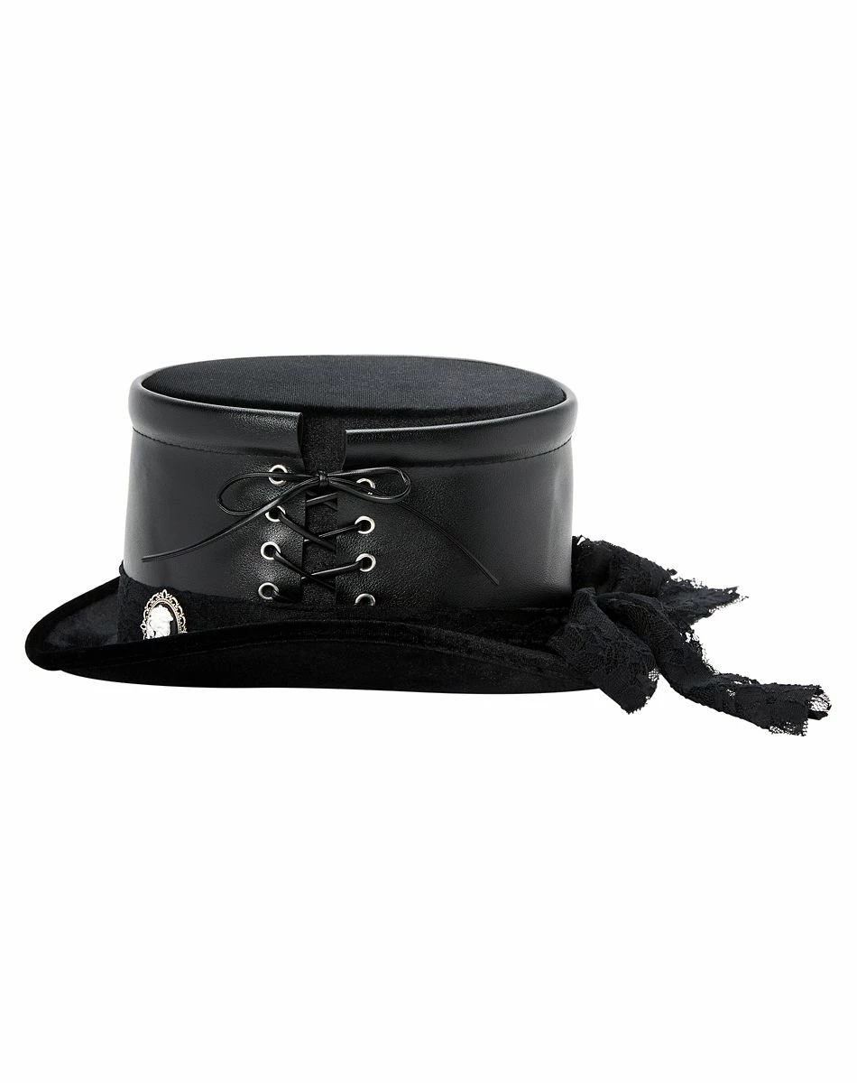 Spirit Halloween Black Gothic Top Hat 3 Spirit Halloween Black Gothic Top Hat - Image 3