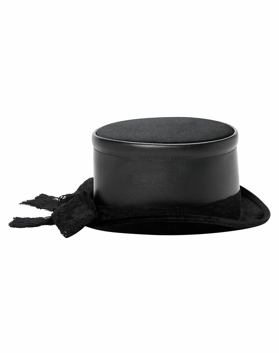 Spirit Halloween Black Gothic Top Hat 4 Spirit Halloween Black Gothic Top Hat - Image 4