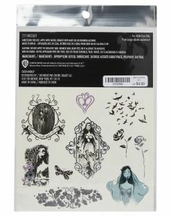 Spirit Halloween Corpse Bride Temporary Tattoos -Halloween ACCESSORIES store 01542885 c