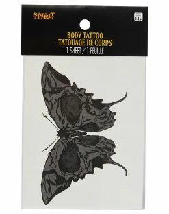 Spirit Halloween Moth Butterfly Temporary Tattoo -Halloween ACCESSORIES store 01542943 b