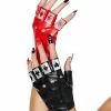 Spirit Halloween Harley Quinn Fingerless Gloves - The Suicide Squad
