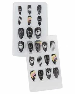 Spirit Halloween Jack Skellington Press On Nails - The Nightmare Before Christmas