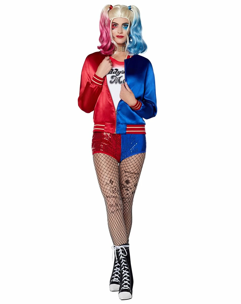 Spirit Halloween Adult Harley Quinn Jacket - Suicide Squad 1 Spirit Halloween Adult Harley Quinn Jacket - Suicide Squad