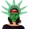 Spirit Halloween EL Wire LED Lady Liberty Half Mask - The Purge