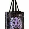 Spirit Halloween Tie Dye Skeleton Tote Bag