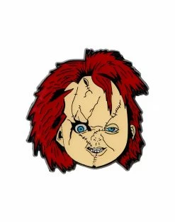 Spirit Halloween Chucky Iron-On Patch and Pin Set -Halloween ACCESSORIES store 01546613 b