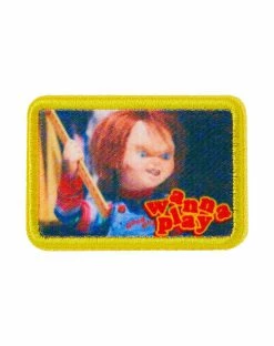 Spirit Halloween Chucky Iron-On Patch and Pin Set -Halloween ACCESSORIES store 01546613 d