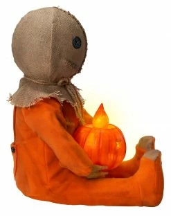 Spirit Halloween Light-Up Sitting Sam Doll - Trick 'r Treat -Halloween ACCESSORIES store 01547397 e