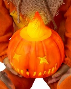 Spirit Halloween Light-Up Sitting Sam Doll - Trick 'r Treat -Halloween ACCESSORIES store 01547397 g