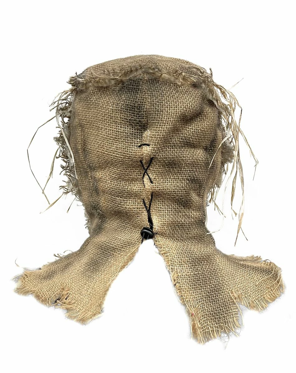 Spirit Halloween Scarecrow Burlap Full Mask 3 Spirit Halloween Scarecrow Burlap Full Mask - Image 3