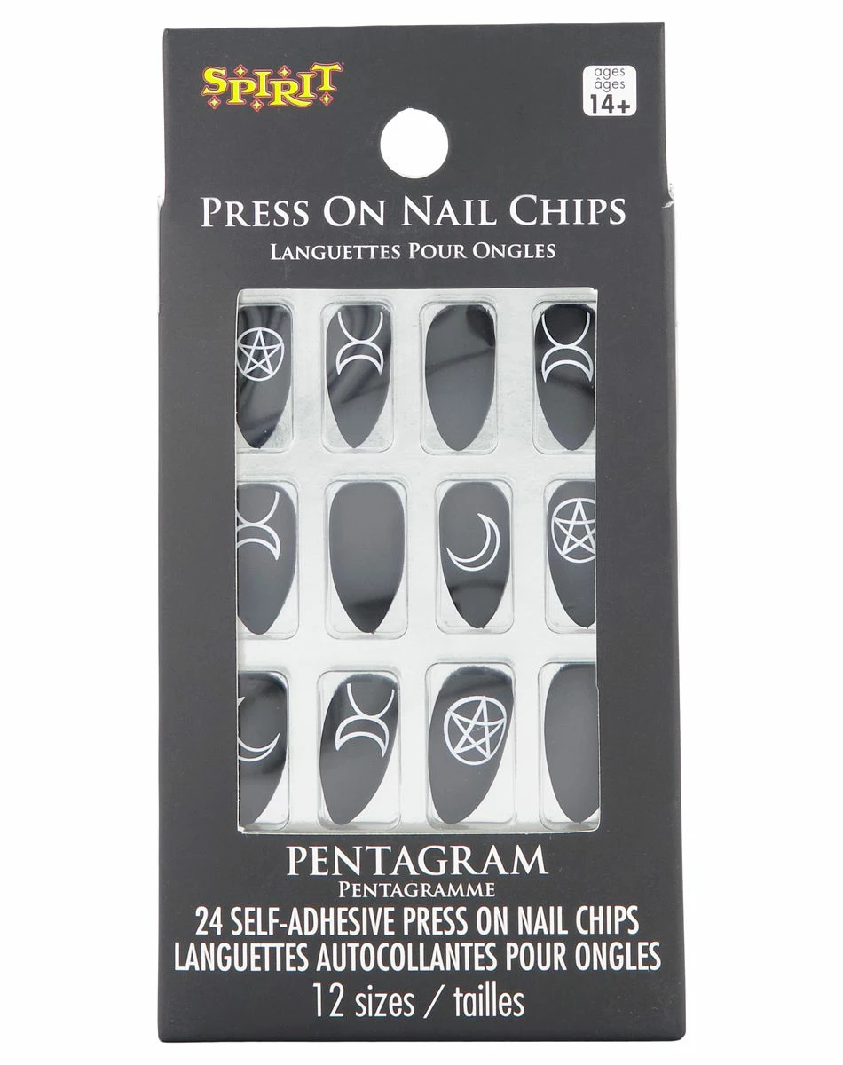 Spirit Halloween Pentagram Press On Nails 2 Spirit Halloween Pentagram Press On Nails - Image 2