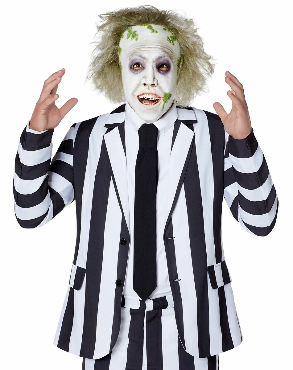 Spirit Halloween Beetlejuice Half Mask 3 Spirit Halloween Beetlejuice Half Mask - Image 3