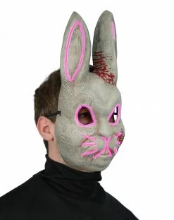 Spirit Halloween Light Up EL Wire Bad Bunny Half Mask 5 Spirit Halloween Light Up EL Wire Bad Bunny Half Mask -Halloween ACCESSORIES store 01548676 c