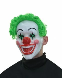 Spirit Halloween Light Up El Wire Jokes on You Clown Half Mask 5 Spirit Halloween Light Up El Wire Jokes on You Clown Half Mask -Halloween ACCESSORIES store 01548684 c