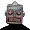 Spirit Halloween Light Up EL Wire Vintage Robot Half Mask