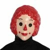 Spirit Halloween Vintage Rag Doll Half Mask