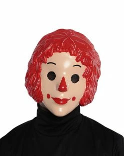 Spirit Halloween Vintage Rag Doll Half Mask