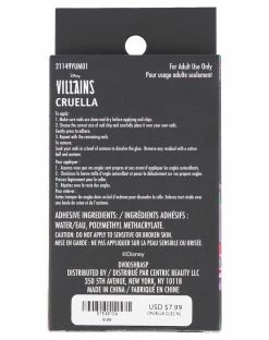 Spirit Halloween Classic Cruella Press On Nails - Disney Cruella -Halloween ACCESSORIES store 01549104 c