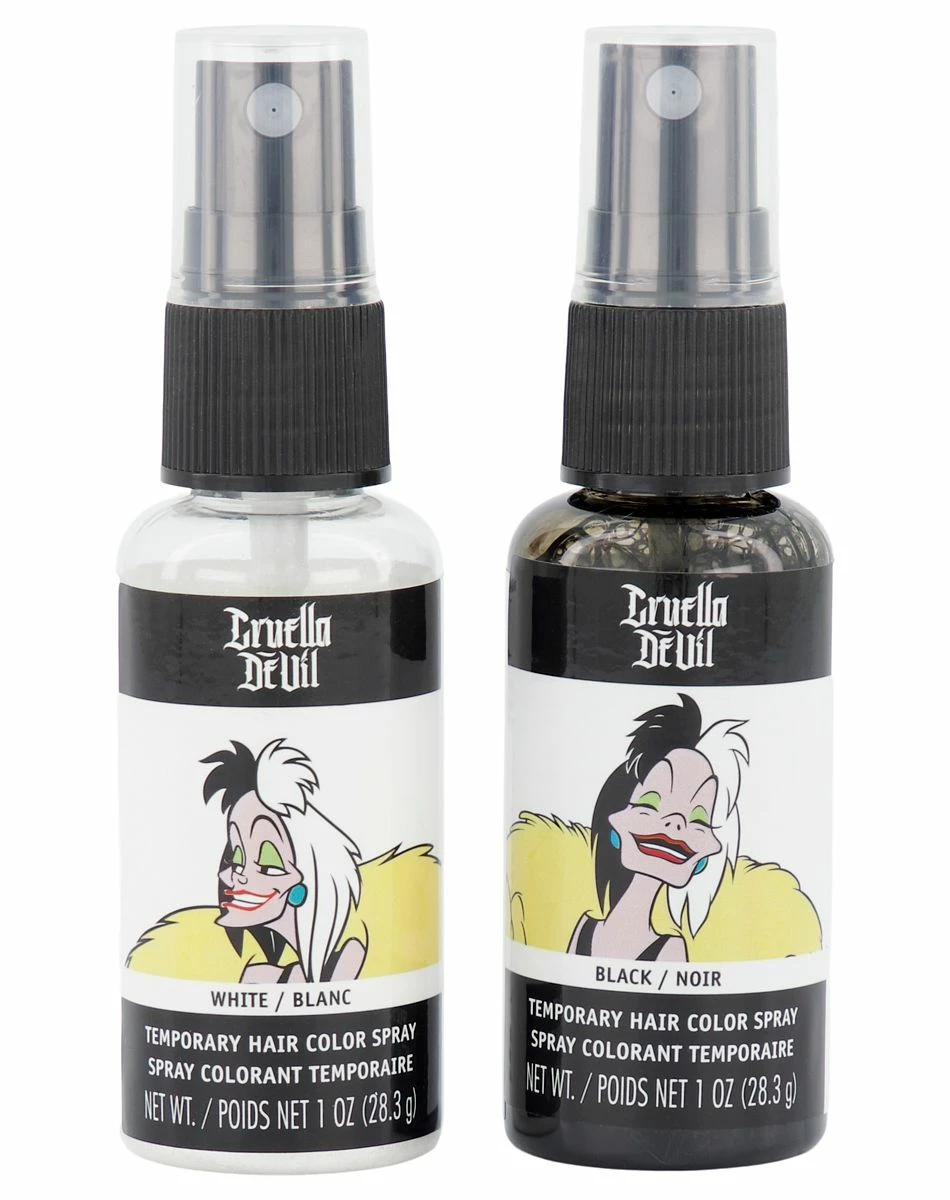 Spirit Halloween Cruella Classic Color Hairspray 2 oz. - Disney Cruella 1 Spirit Halloween Cruella Classic Color Hairspray 2 oz. - Disney Cruella