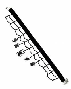 Spirit Halloween Witch Spider Web Choker Necklace
