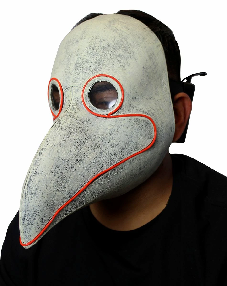 Spirit Halloween Light-Up LED Plague Doctor Half Mask 3 Spirit Halloween Light-Up LED Plague Doctor Half Mask - Image 3