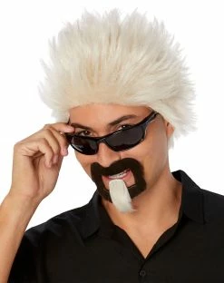 Spirit Halloween Bleached Spikes Wig With Goatee