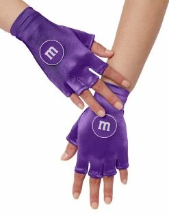 Spirit Halloween Fingerless M&M'S Gloves -Halloween ACCESSORIES store 01554302 a