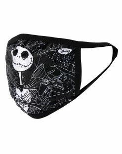 Spirit Halloween Jack Skellington Face Mask - The Nightmare Before Christmas -Halloween ACCESSORIES store 01554351 c