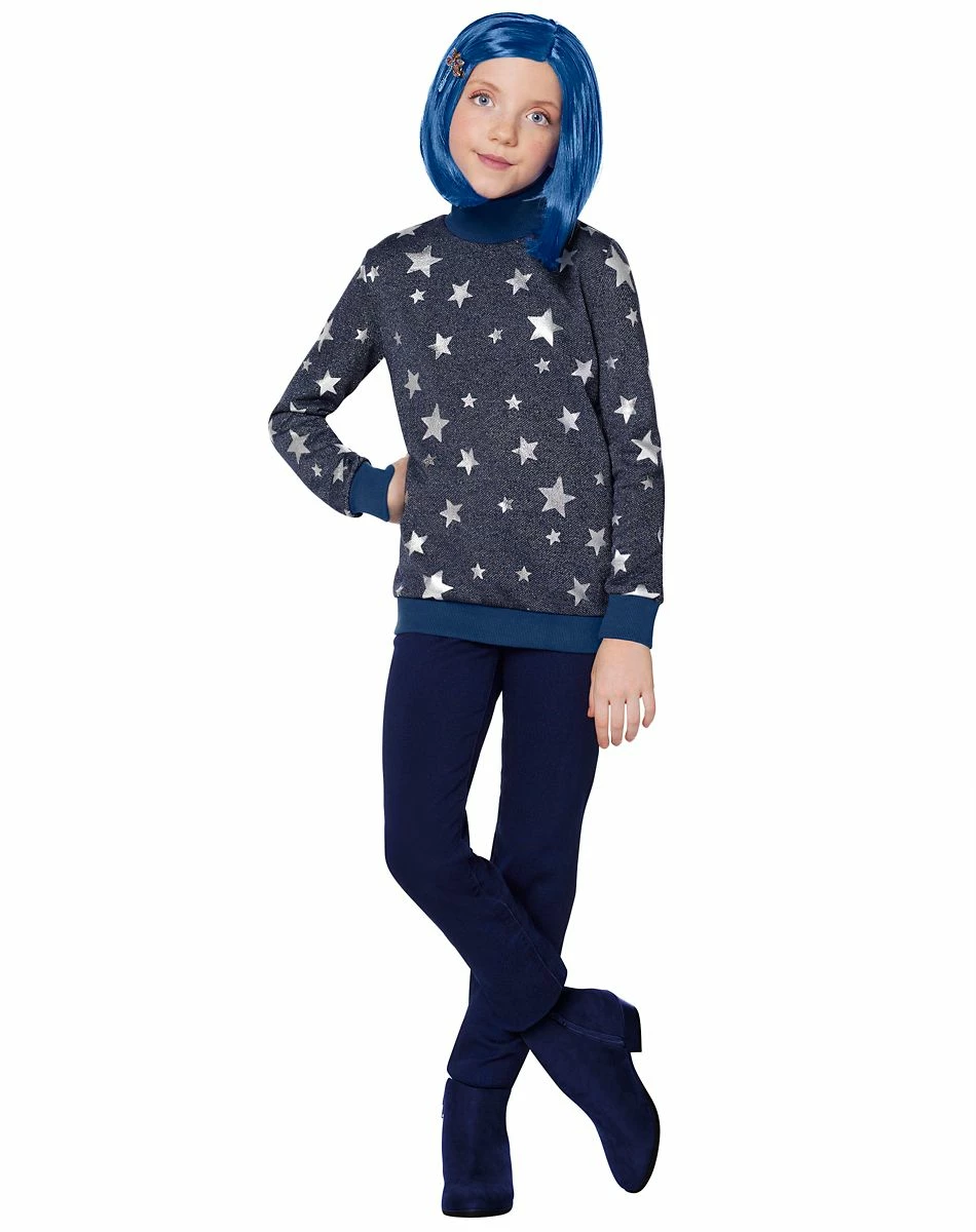 Spirit Halloween Kids Coraline Sweater Costume 4 Spirit Halloween Kids Coraline Sweater Costume - Image 4
