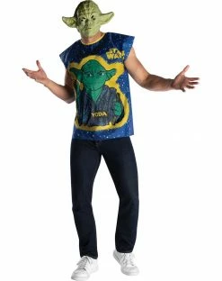 Spirit Halloween Adult Yoda Star Wars Costume Kit - Ben Cooper -Halloween ACCESSORIES store 01556950 c