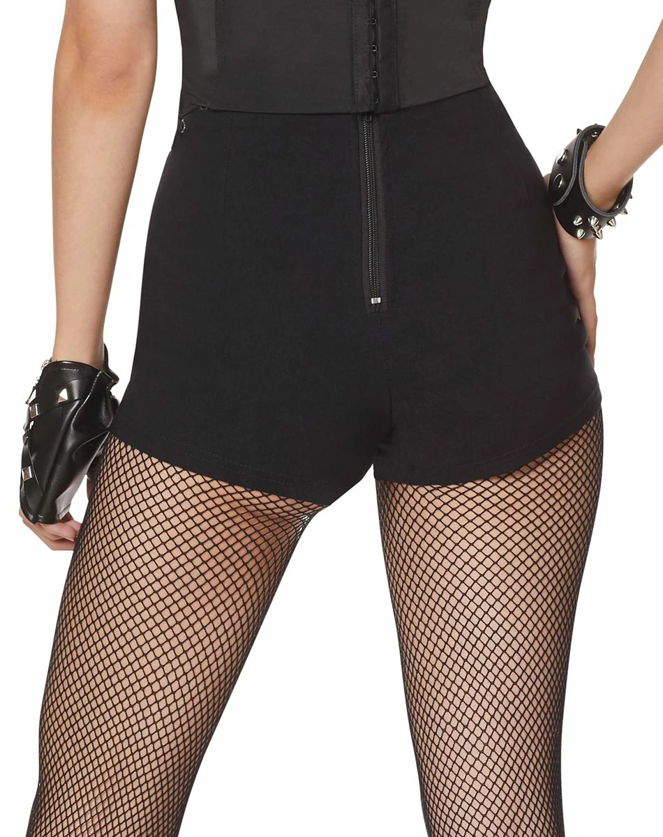 Spirit Halloween Black Lace Up Plus Size Shorts 2 Spirit Halloween Black Lace Up Plus Size Shorts - Image 2