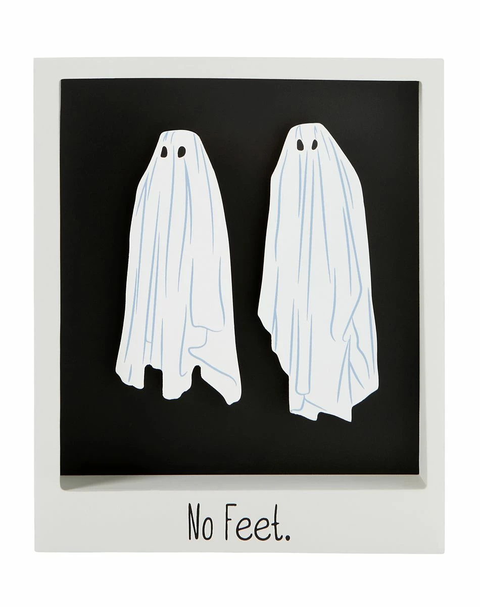 Spirit Halloween No Feet Hanging Sign - Beetlejuice 1 Spirit Halloween No Feet Hanging Sign - Beetlejuice