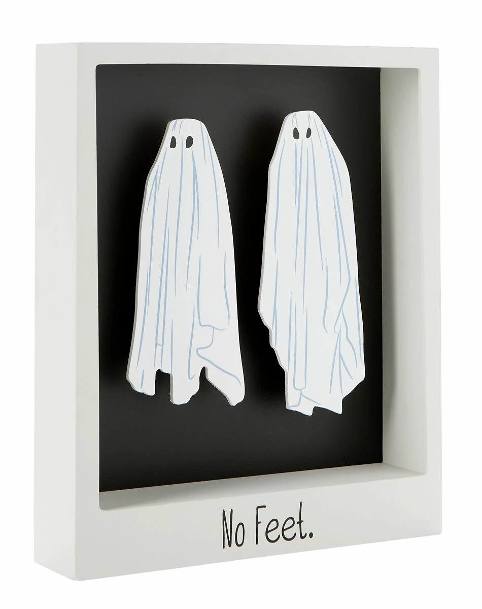 Spirit Halloween No Feet Hanging Sign - Beetlejuice 2 Spirit Halloween No Feet Hanging Sign - Beetlejuice - Image 2