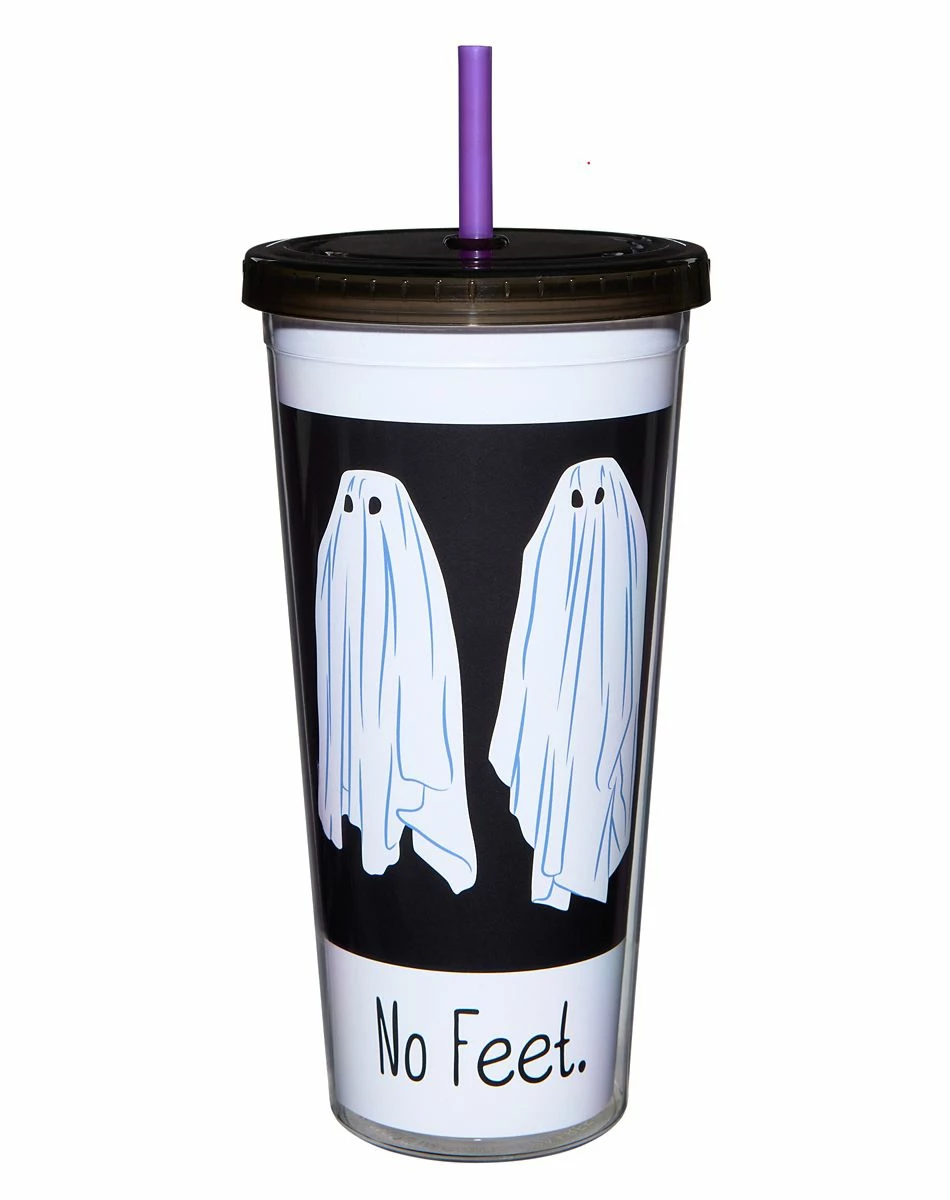 Spirit Halloween No Feet Cup with Straw 20 oz. - Beetlejuice 1 Spirit Halloween No Feet Cup with Straw 20 oz. - Beetlejuice