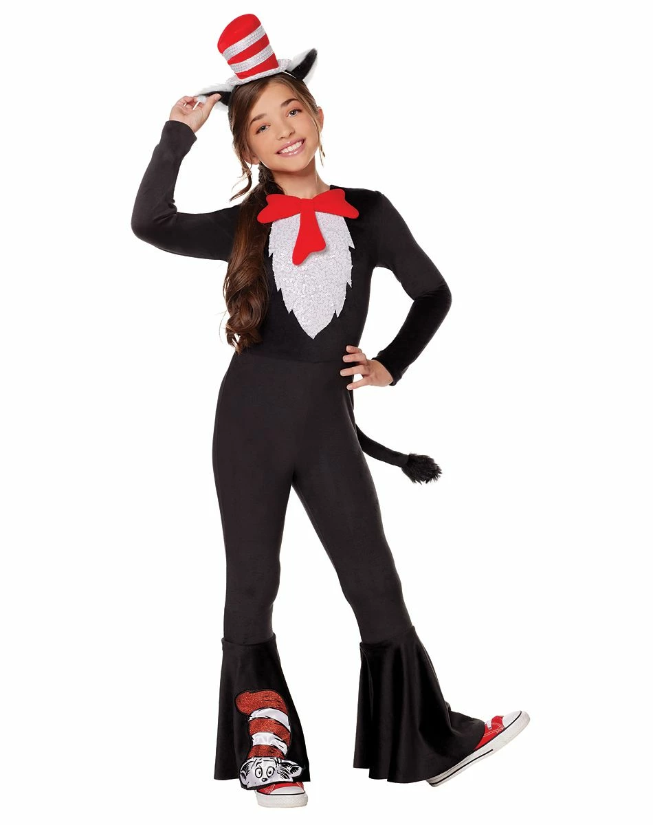 Spirit Halloween Kids Cat in the Hat Bell Bottom Costume - Dr. Seuss 1 Spirit Halloween Kids Cat in the Hat Bell Bottom Costume - Dr. Seuss