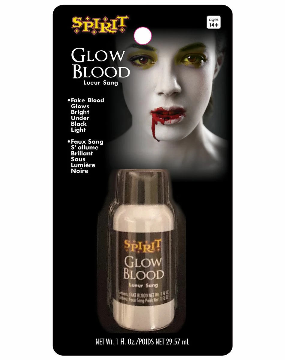 Spirit Halloween Glow Blood Kit 1 Spirit Halloween Glow Blood Kit