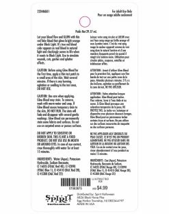 Spirit Halloween Glow Blood Kit 3 Spirit Halloween Glow Blood Kit -Halloween ACCESSORIES store 01563675 b