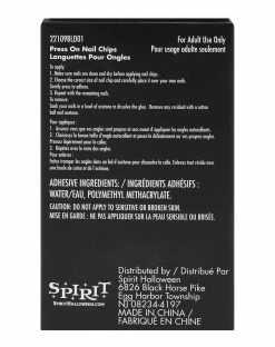 Spirit Halloween '80s Press On Nails -Halloween ACCESSORIES store 01564392 d