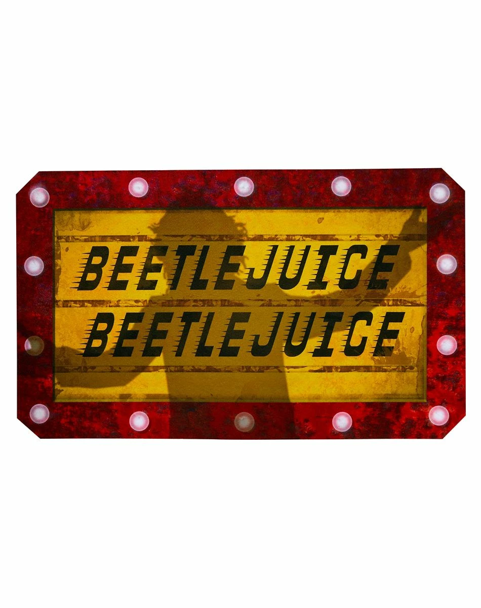 Spirit Halloween Light-Up Beetlejuice Doormat 2 Spirit Halloween Light-Up Beetlejuice Doormat - Image 2