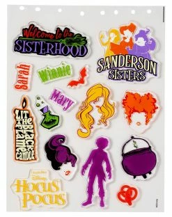Spirit Halloween Hocus Pocus Gel Window Clings - Disney -Halloween ACCESSORIES store 01567478 c