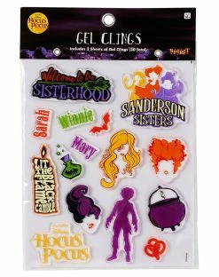 Spirit Halloween Hocus Pocus Gel Window Clings - Disney -Halloween ACCESSORIES store 01567478 d