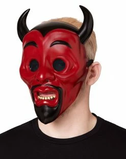 Spirit Halloween Devil Half Mask - Trick 'r Treat -Halloween ACCESSORIES store 01569284 c