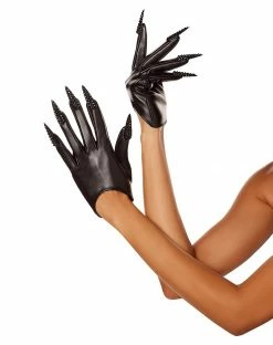 Spirit Halloween Pleather Wrap Gloves