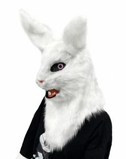 Spirit Halloween Moving Mouth Rabbit Full Mask -Halloween ACCESSORIES store 01570787 b