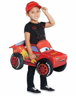 Spirit Halloween Toddler Lightning McQueen Ride-Along Costume - Cars