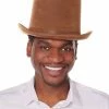 Spirit Halloween Brown Top Hat - Deluxe