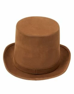 Spirit Halloween Brown Top Hat - Deluxe -Halloween ACCESSORIES store 01572973 c