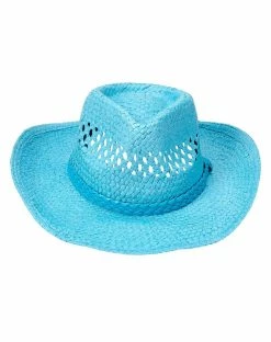 Spirit Halloween Blue Straw Cowboy Hat -Halloween ACCESSORIES store 01573013 d
