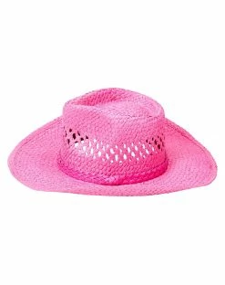 Spirit Halloween Pink Straw Cowboy Hat -Halloween ACCESSORIES store 01573021 d